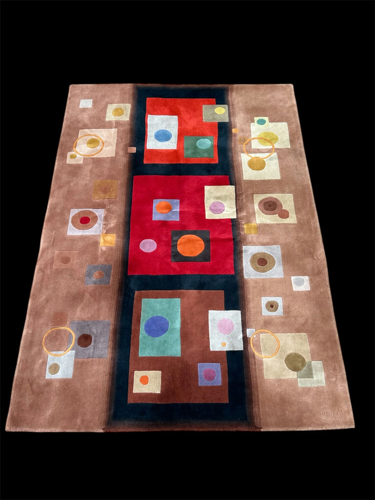MCM Art Deco Rug - image 1 of 7