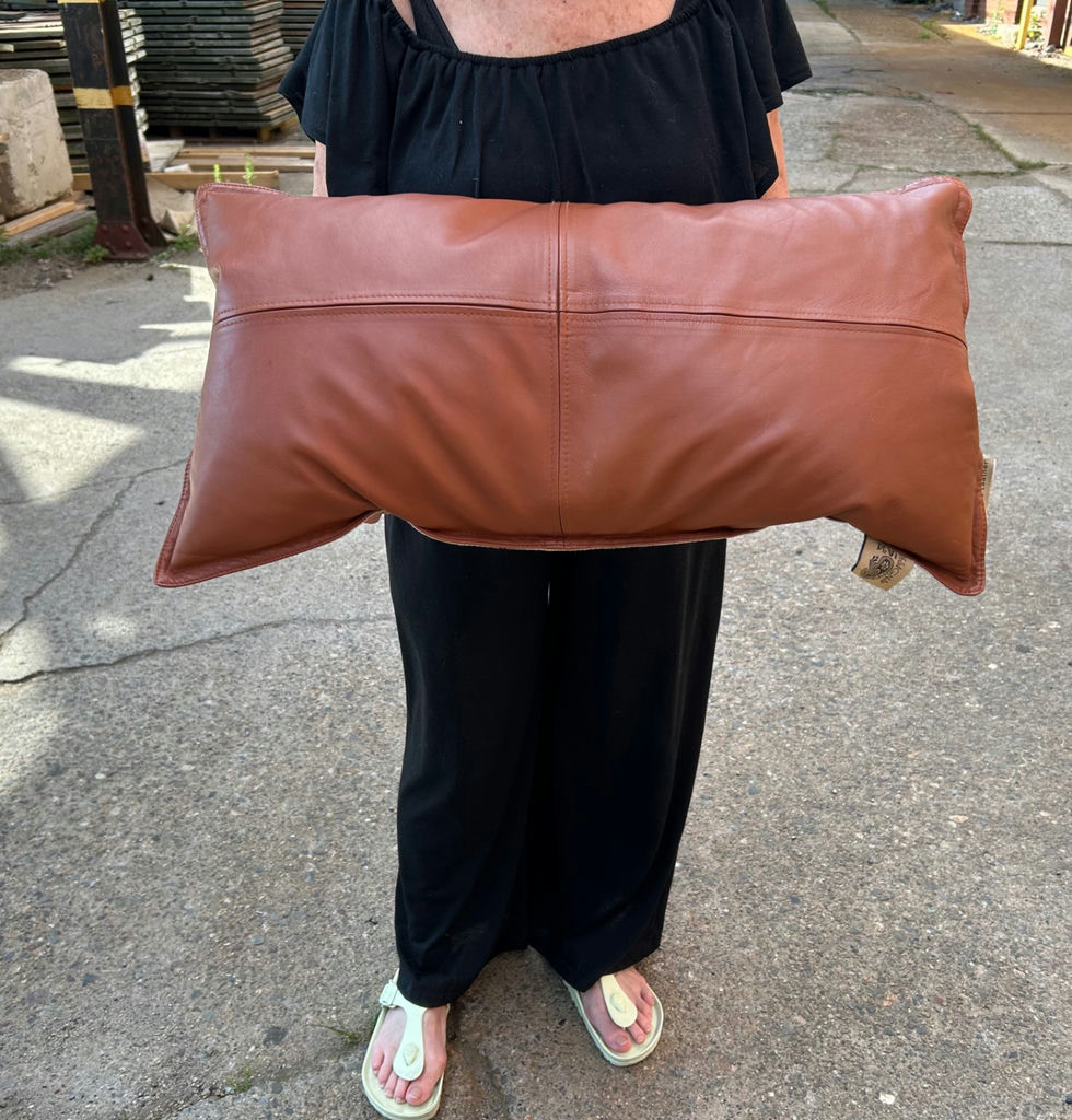 Leather Throw Pillows  - image 5 of 9