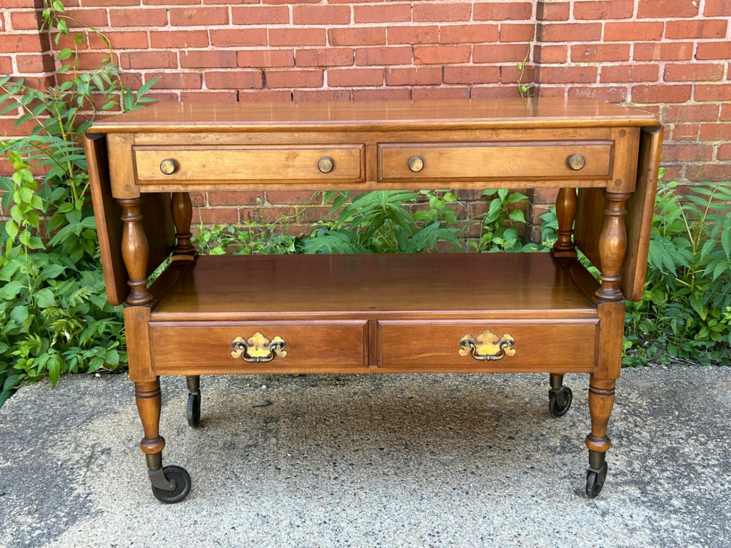 Willet Furniture Drop Leaf Serving Cart - image 1 of 7