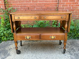 Willet Furniture Drop Leaf Serving Cart  - thumbnail 1 of 7