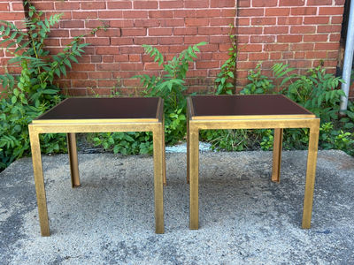 Pair of MCM Metal End Tables - Image 1 of 6