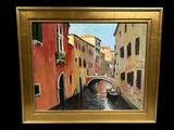 Signed Venice Canal Oil Painting - thumbnail 1 of 6
