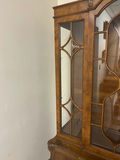 20th Century Burlwood Carved Hutch China Cabinet  - thumbnail 4 of 8
