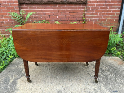 Antique One Drawer Drop Leaf Table - Image 1 of 5