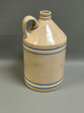 Antique Blue & White Stripe Stoneware Jug - thumbnail 6 of 6