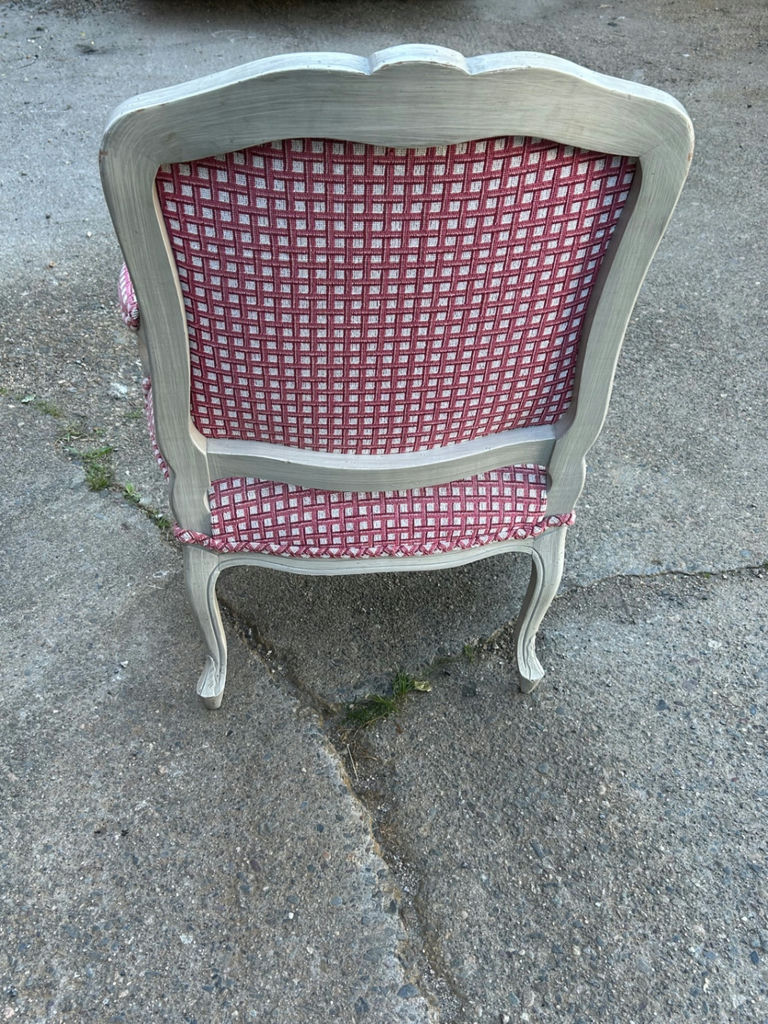 French Provincial Upholstered Armchair - image 3 of 5
