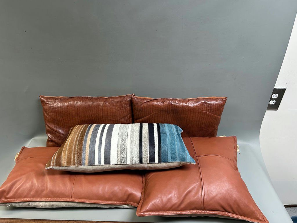 Leather Throw Pillows - image 1 of 9