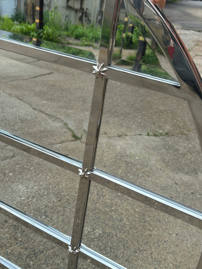 Art Deco Round Mirror - image 4 of 5