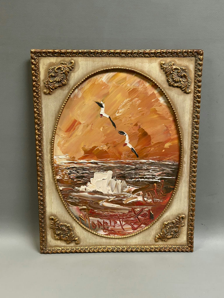 Signed Morris Katz Oil on Board - image 1 of 5