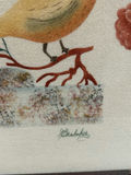 Signed Theorem Still Life Painting on Velvet - thumbnail 2 of 6