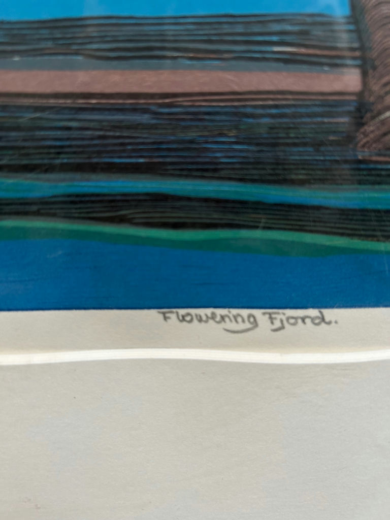 Signed Jarle Rosseland Landscape Linocut  - image 4 of 8