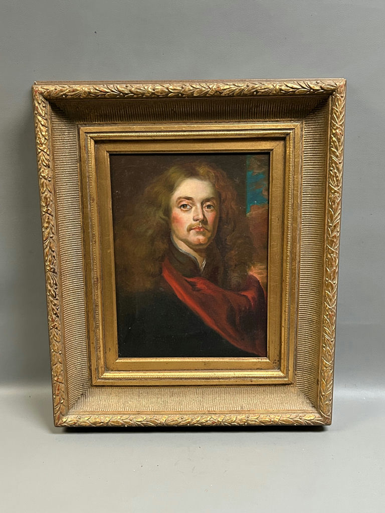 Signed Portrait Oil Painting of Man - image 1 of 5