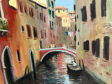 Signed Venice Canal Oil Painting - thumbnail 5 of 6