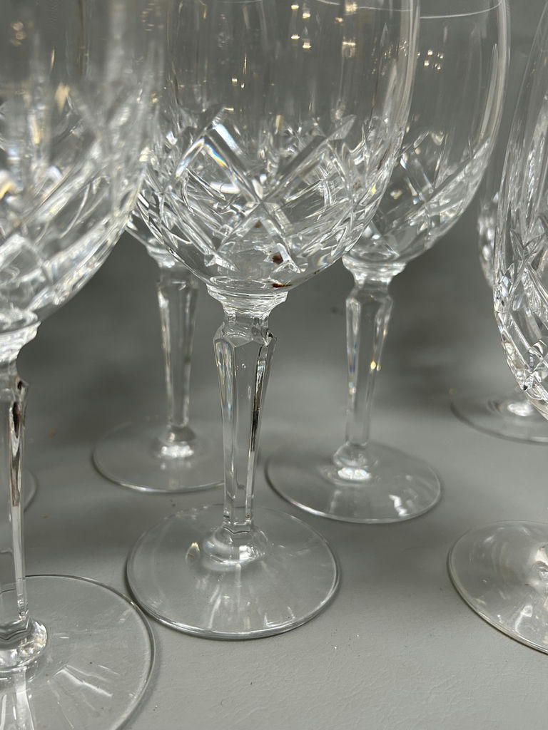Cut Crystal Stem Glasses - image 5 of 6