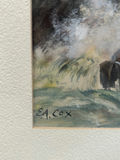 Signed Seascape Mix-Media Painting  - thumbnail 2 of 3
