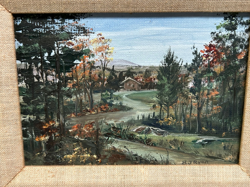 Signed Textured Landscape Oil Paintings  - image 5 of 6
