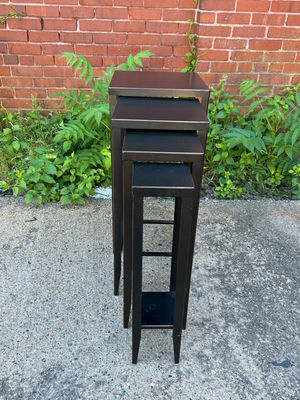 MCM Metal Nesting Tables - Image 1 of 7