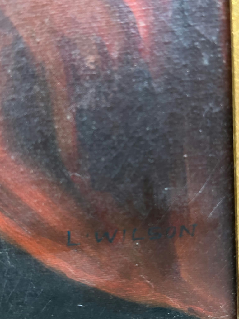 Signed Portrait Oil Painting of Man  - image 2 of 5