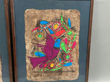 Vintage Amate Paintings on Bark Paper - thumbnail 3 of 5