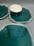 Vintage Harkerware Luncheon Plates W/ Cups  - thumbnail 5 of 8