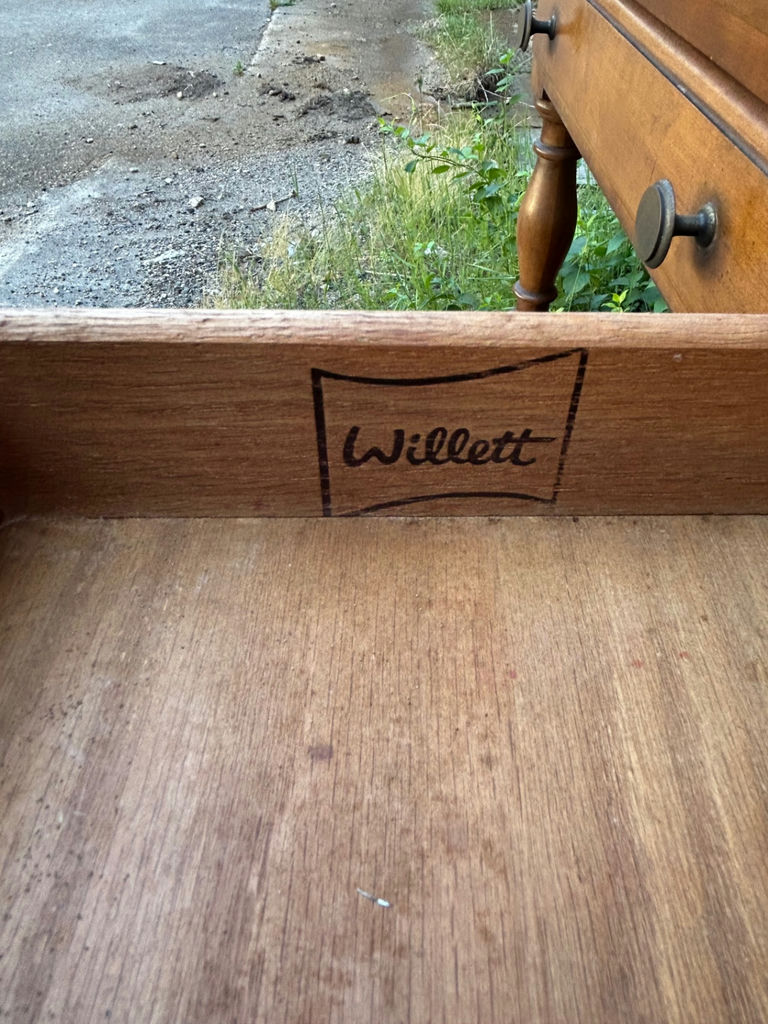 Willet Furniture Drop Leaf Serving Cart - image 2 of 7
