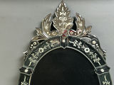 Venetian Glass Oval Mirror Made in France - thumbnail 5 of 6