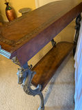 Ornate two-tier console table with horse-head legs - thumbnail 6 of 6
