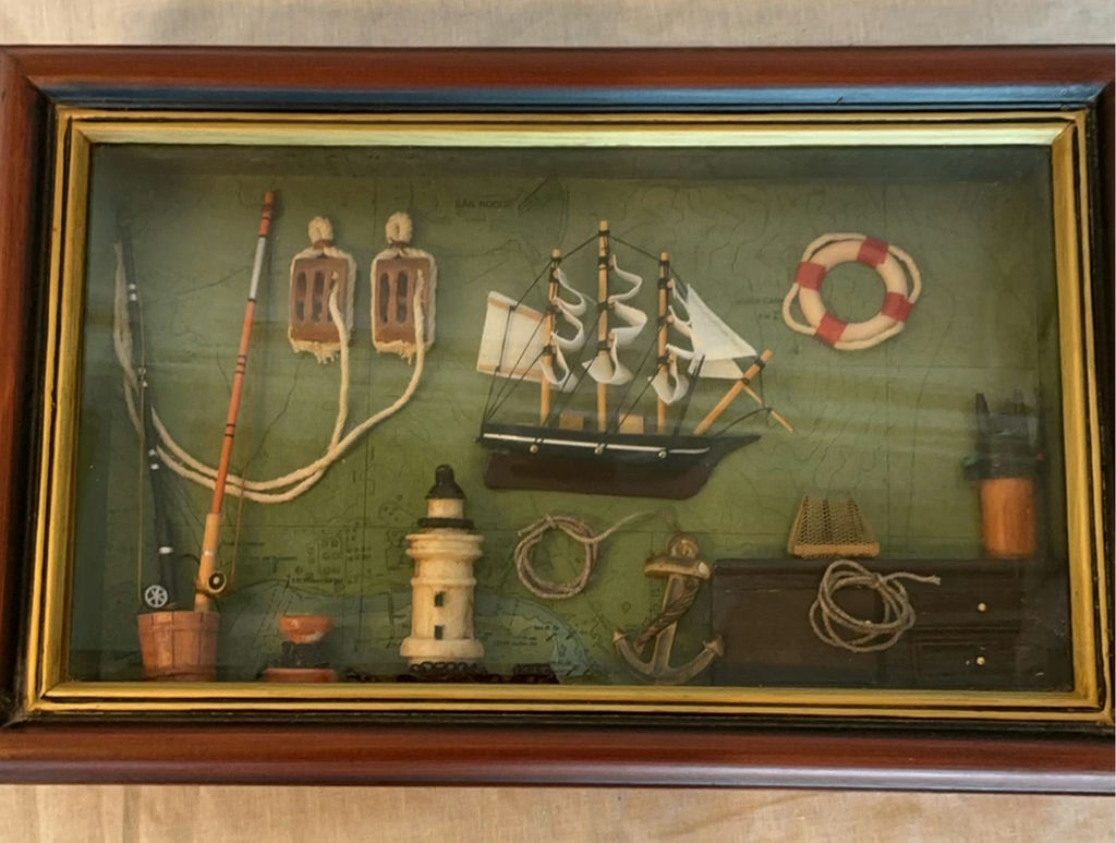 Nautical ship models, maritime dioramas, and telescope - image 4 of 9