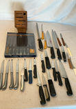 Assorted Kitchen Knives and Knife Block with 8-Piece Steak Set - thumbnail 1 of 5