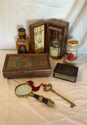 Assorted Antique Boxes, Steins, and Accessories - Image 1 of 12