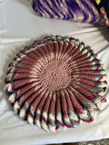 Crocheted blankets and a round pillow - thumbnail 2 of 4