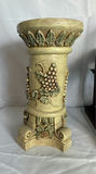 Decorative Wood Bird Cage And Plaster Pedestal - thumbnail 3 of 4