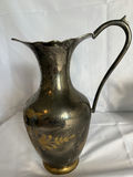 Two decorative metal pitchers with floral motifs - thumbnail 3 of 6