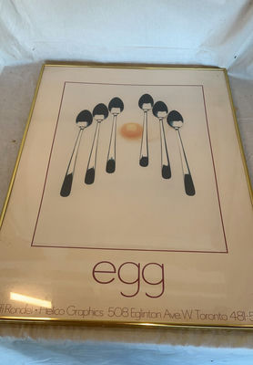 Vintage Framed Egg Print - Image 1 of 4