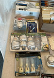 Assorted lighting bulbs, electrical outlets, switch plates, extended light bulb changer - thumbnail 2 of 7