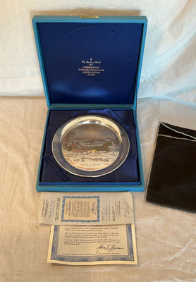 The Road - Winter Limited Edition Sterling Silver Plate No. 4430 of 7500 - Image 1 of 5