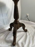 Antique-style pedestal table and decorative wire basket - thumbnail 5 of 6