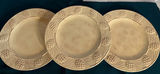 Cream ceramic plates with pineapple-border rims and scalloped-edge plates - thumbnail 2 of 5