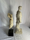 Framed floral still life with classical sculptures - thumbnail 5 of 10