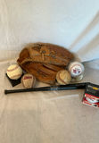 Sports memorabilia collection: baseball gear and soccer display - thumbnail 6 of 6