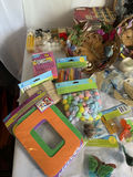 Assorted Craft Supplies and Decorative Baskets with Clocks - thumbnail 2 of 5