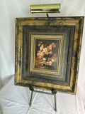 Framed floral still life with classical sculptures - thumbnail 2 of 10