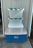 Stacked Plastic Storage Totes and Bins - thumbnail 5 of 7