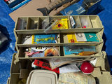 Collection of fishing rods, reels, and tackle - thumbnail 5 of 14