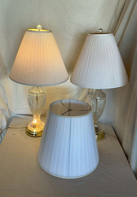 Pair Of Lamps With Bonus Shade - Image 1 of 6