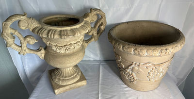 Decorative Urn And A Planter - Image 1 of 6