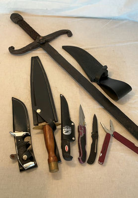 Collection of Bladed Weapons and Folding Knives - Image 1 of 7