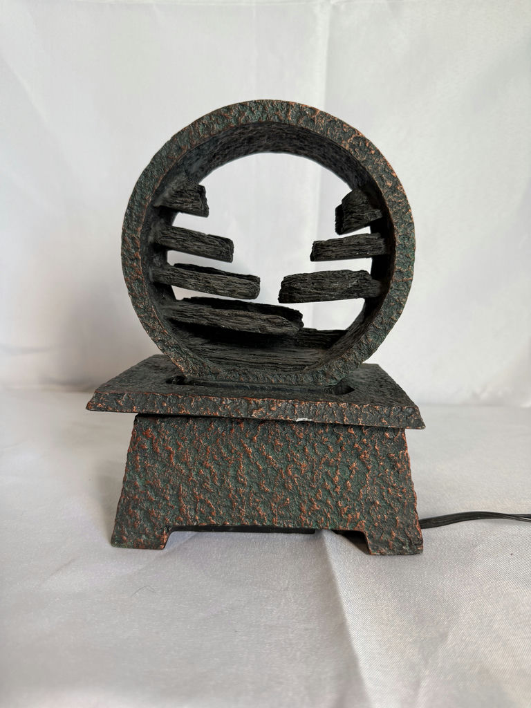 Circular ring sculpture Table Fountain - image 1 of 3