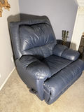 Navy Action Industries 'Leather' Recliner - thumbnail 3 of 7