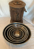 Vintage 70’s Ice Bucket And Stainless Bowls - thumbnail 1 of 5